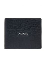 Lacoste Portfel NH5053OI Czarny. Czarne portfele męskie Lacoste, bez wzorów, ze skóry. Za 494.99 zł.