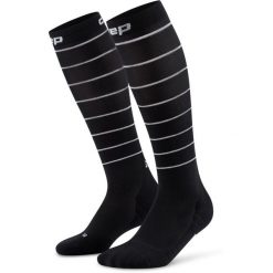 Skarpety kompresyjne CEP Compression Pro Reflective 2.0 Tall. Czarne skarpety męskie CEP, bez wzorów. Za 285.50 zł.