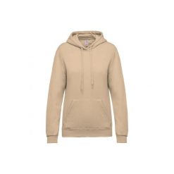 Bluza damska z kapturem Kariban. Białe bluzy damskie KARIBAN, m, bez wzorów, z bawełny, z kapturem. Za 181.00 zł.