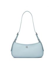Calvin Klein Torebka Ck Small Shoulder Bag LV04F3170G Błękitny. Niebieskie torebki do ręki damskie Calvin Klein, bez wzorów, ze skóry, bez dodatków. Za 339.99 zł.