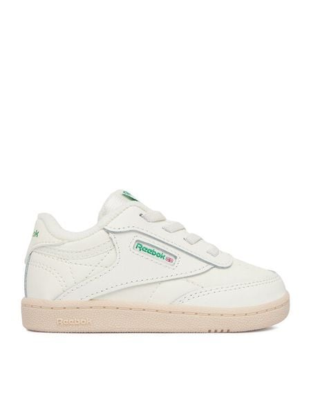 Reebok Sneakersy EO-CLUB C 100046749 Écru. Białe buty sportowe dziewczęce Reebok, bez wzorów, ze skóry, bez zapięcia. Za 110.99 zł.