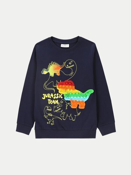 Coccodrillo Bluzka ZC4143104DBK Granatowy Regular Fit. Niebieskie t-shirty dla chłopców COCCODRILLO, bez wzorów, z bawełny, bez ramiączek. Za 39.99 zł.