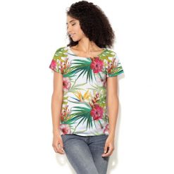 Colour Pleasure Koszulka CP-034 160 biało-zielona r. M/L. Bluzki damskie marki Colour Pleasure. Za 70.35 zł.