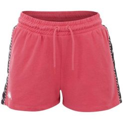 Spodenki treningowe damskie Kappa Irisha. Czerwone obuwie sportowe damskie Kappa, bez wzorów, z bawełny, na fitness i siłownię. Za 64.35 zł.