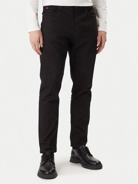 HUGO Jeansy 50554144 Czarny Regular Fit. Czarne jeansy męskie Hugo. Za 307.99 zł.