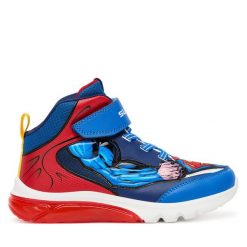 Sneakersy Geox. Niebieskie trampki i tenisówki chłopięce Geox, bez wzorów, bez zapięcia. Za 219.99 zł.