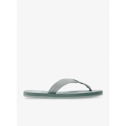 Klapki damskie Helly Hansen Logo Sandal 2. Zielone klapki damskie Helly Hansen, bez wzorów, bez obcasa. W wyprzedaży za 144.35 zł.