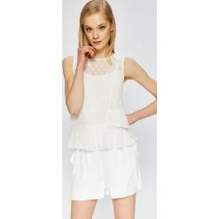 Liu Jo - Top. Szare topy damskie Liu Jo, z dzianiny, z okrągłym kołnierzem, bez rękawów. W wyprzedaży za 299.90 zł.