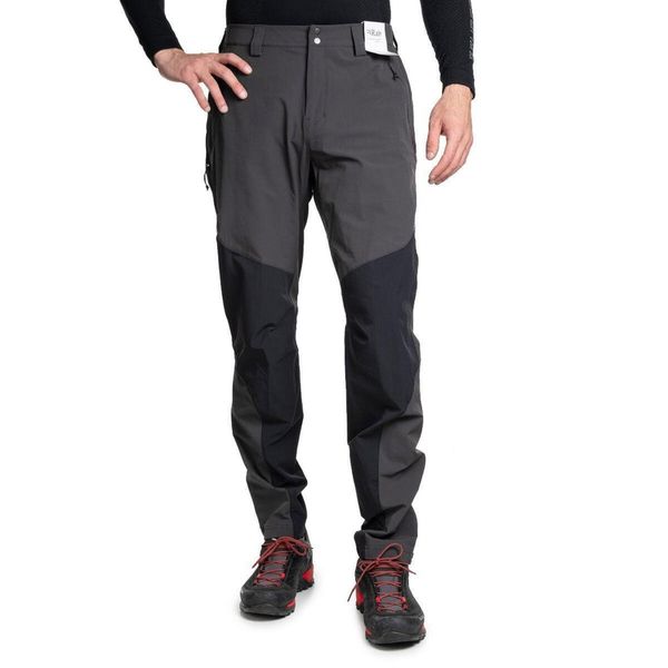 Spodnie trekkingowe softshell męskie Torque Mountain Long. Czarne spodnie materiałowe męskie RAB, m, bez wzorów, z softshellu. Za 629.99 zł.