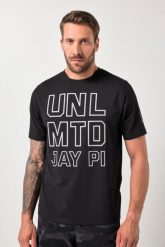 Męska T-shirt FLEXNAMIC® fitness rękaw 1/2 do rozm. 7XL. Czarne t-shirty męskie JAY-PI, m, bez wzorów, z bawełny, bez kołnierzyka. Za 139.99 zł.