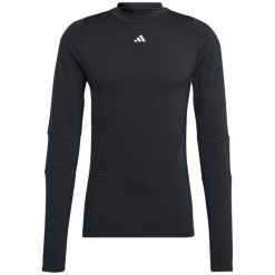 Koszulka męska adidas Techfit COLD.RDY Long Sleeve. Białe koszulki sportowe męskie Adidas, m, bez wzorów, bez kołnierzyka, bez ramiączek, do piłki nożnej, techfit (adidas). Za 169.00 zł.