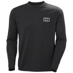 Koszulka z długim rękawem Helly Hansen Skog Graphic. Czarne bluzki z długim rękawem męskie Helly Hansen, m, bez wzorów, z elastanu, bez kołnierzyka. Za 274.50 zł.