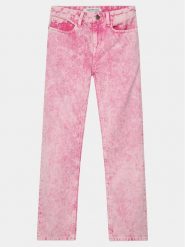Calvin Klein Jeans Jeansy IG0IG02270 Różowy Straight Fit. Czerwone jeansy dla dziewczynek Calvin Klein Jeans, z bawełny. Za 399.99 zł.
