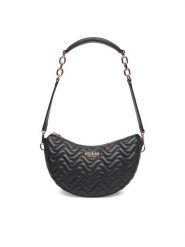 Guess Torebka Melisandra HWQG96 53180 Czarny. Czarne torebki do ręki damskie Guess, z aplikacjami, ze skóry, bez dodatków. Za 469.99 zł.