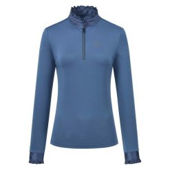 Dziewczęca koszulka jeździecka z długim rękawem Imperial Riding Anna. Niebieskie t-shirty i topy dla dziewczynek IMPERIAL RIDING, bez wzorów, bez ramiączek. Za 255.00 zł.