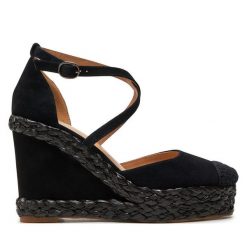 Espadryle Alma En Pena. Czarne sandały damskie Alma en Pena, bez wzorów, bez obcasa, bez zapięcia. Za 449.99 zł.