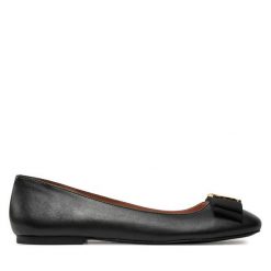 Baleriny LOVE MOSCHINO. Czarne baleriny damskie Love Moschino, bez wzorów, bez obcasa. Za 659.99 zł.