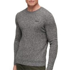 Sweter z okrągłym dekoltem Superdry Essential. Szare swetry przez głowę męskie Superdry., na zimę, m, bez wzorów, bez kołnierzyka. Za 278.45 zł.