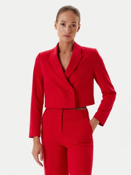 Tatuum Marynarka Renetakia T2508.025 Czerwony Slim Fit. Czerwone żakiety damskie Tatuum, bez wzorów, z syntetyku. Za 359.99 zł.