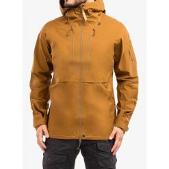 Kurtka męska Fjallraven Keb Eco-Shell Jacket. Brązowe kurtki męskie Fjällräven, m, bez wzorów, sportowe, bez kaptura. Za 1,750.99 zł.