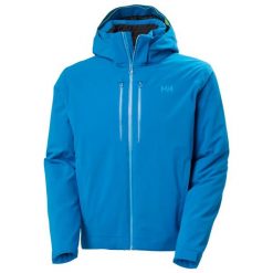 Kurtka narciarska Helly Hansen Alpha Lifaloft. Niebieskie kurtki męskie Helly Hansen, l, bez wzorów, z elastanu, bez kaptura. Za 1,760.00 zł.