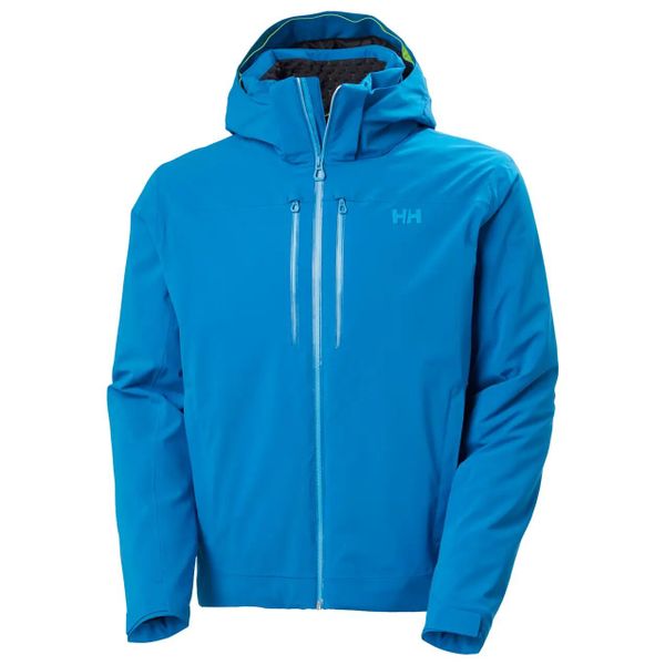 Kurtka narciarska Helly Hansen Alpha Lifaloft. Niebieskie kurtki męskie Helly Hansen, l, bez wzorów, z elastanu, bez kaptura, narciarskie, primaloft. Za 1,686.00 zł.