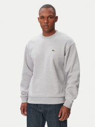 Lacoste Bluza SH8868 Szary jasny Regular Fit. Szare bluzy męskie Lacoste, m, bez wzorów, z bawełny, bez kaptura. Za 594.99 zł.