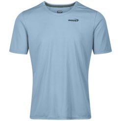 Koszulka biegowa męska Inov-8 Performance Short Sleeve. Niebieskie koszulki sportowe męskie Inov-8, m, bez wzorów, bez kołnierzyka, bez ramiączek. Za 180.99 zł.