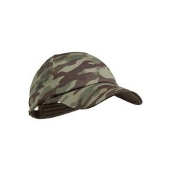Czapka z daszkiem myśliwska Steppe 100 camo. Brązowe czapki i kapelusze damskie SOLOGNAC. Za 19.99 zł.