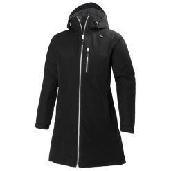 Damski długi płaszcz zimowy Helly Hansen Belfast. Czarne płaszcze damskie Helly Hansen, na zimę, s, bez wzorów, z materiału, sportowe, długie, bez kaptura. Za 949.90 zł.