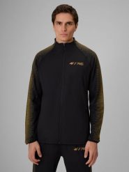4F Bluza treningowa regular bez kaptura męska 4F x Robert Lewandowski - czarna M. Czarne bluzy męskie 4f, l, bez wzorów, z materiału, bez kaptura, na fitness i siłownię. Za 249.99 zł.