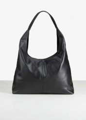 Torba typu shopper ze skóry premium. Czarne torebki shopper damskie bonprix, bez wzorów, ze skóry, eleganckie, bez dodatków. Za 219.99 zł.