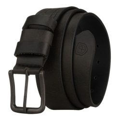 Pasek męski ze skóry naturalnej w czarnym kolorze - Peterson. Czarne paski damskie Peterson, bez wzorów, z jeansu, eleganckie. Za 69.99 zł.