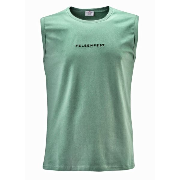 Tank-top Męski Only Way is Up. Niebieskie koszulki sportowe męskie FELSENFEST, m, bez wzorów, z bawełny, bez kołnierzyka, bez ramiączek, wspinaczkowe. Za 139.99 zł.