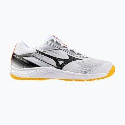 Buty do siatkówki Mizuno Cyclone Speed. Białe buty sportowe męskie Mizuno, bez zapięcia, do piłki ręcznej. Za 249.99 zł.