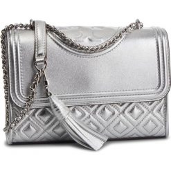 Torebka TORY BURCH - Fleming Metallic Small Convertible Shoulder Bag 52340 Silver 040. Szare torebki do ręki damskie Tory Burch, ze skóry. Za 2,039.00 zł.