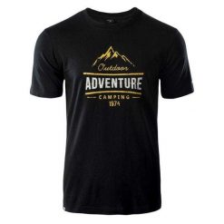 T-shirt Męski Z Bawełny Lore. Czarne t-shirty męskie Hi-tec, m, bez wzorów, z bawełny, sportowe, bez kołnierzyka. Za 69.99 zł.