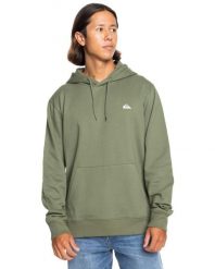 Bluza z kapturem dla Mężczyzn BASIC Zielony. Zielone bluzy męskie Quiksilver, m, bez wzorów, z bawełny, z kapturem. Za 189.99 zł.