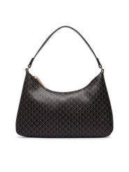 Calvin Klein Torebka Emblem Aop Small Shoulder Bag LV04F3889G Czarny. Czarne torebki do ręki damskie Calvin Klein, bez wzorów, ze skóry, bez dodatków. Za 409.99 zł.