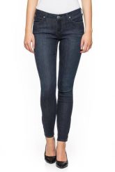 SPODNIE DAMSKIE LEE SCARLETT ZIP POLISHED BLUE L30HSKWC. Niebieskie spodnie materiałowe damskie Lee, l, bez wzorów. W wyprzedaży za 69.99 zł.