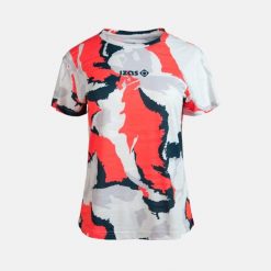 FLORENCIA W oddychająca, lekka, szybkoschnąca techniczna koszulka sportowa. Czarne koszulki sportowe damskie IZAS, bez wzorów, z materiału, bez kołnierzyka, bez ramiączek, na fitness i siłownię. Za 226.04 zł.