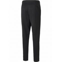 Męskie spodnie dresowe z trykotu Active PUMA Black. Czarne buty sportowe męskie Puma, m, bez wzorów, z dresówki, na fitness i siłownię. W wyprzedaży za 149.95 zł.