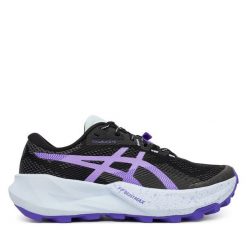 Buty do biegania Asics. Czarne obuwie sportowe damskie Asics, bez wzorów, do biegania. Za 719.99 zł.