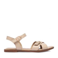 Sandały Lasocki. Brązowe sandały damskie Lasocki, bez wzorów, bez obcasa, na płaskiej podeszwie, bez zapięcia. Za 169.99 zł.