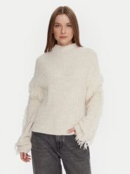 ONLY Sweter Molly 15363467 Beżowy Regular Fit. Brązowe swetry damskie Only, l, bez wzorów, z syntetyku, bez kołnierzyka, bez ramiączek, bez kaptura. Za 179.99 zł.