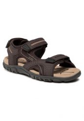Sandały Geox S.Strada. Brązowe sandały męskie Geox, z gumy, bez zapięcia. Za 364.90 zł.