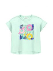 Coccodrillo T-Shirt WC5143203HGK Zielony Regular Fit. Zielone t-shirty i topy dla dziewczynek COCCODRILLO, bez wzorów, z bawełny, bez ramiączek. Za 29.99 zł.
