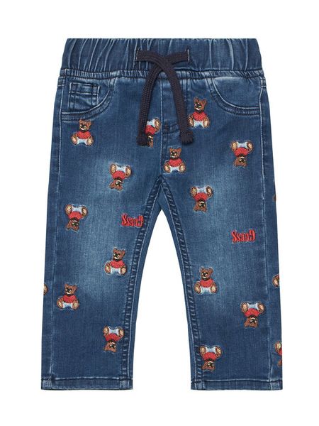Guess Jeansy I6BA01 D2212 Niebieski Regular Fit. Niebieskie jeansy dla chłopców Guess, z jeansu. Za 174.99 zł.