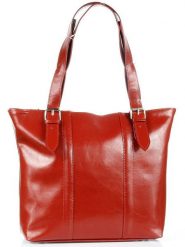 Torebka skórzana elegancka DAN-A T251 czerwona. Czerwone torebki do ręki damskie DAN-A, bez wzorów, ze skóry, eleganckie, duże, bez dodatków. Za 349.99 zł.