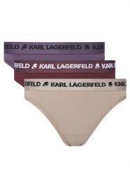 KARL LAGERFELD Komplet 3 par stringów A1W47158 Kolorowy. Stringi damskie KARL LAGERFELD, m, bez wzorów, z bawełny. Za 139.99 zł.